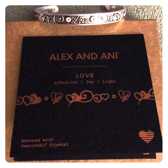 Alex and Ani Jewelry - NWT❣️Alex and Ani Embellished Love Cuff Bracelet